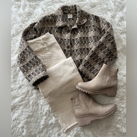 Confecciones Shiquiry Jackets & Blazers - Confecciones Shiquiry | Vintage Wool Brown Checkered Jacket